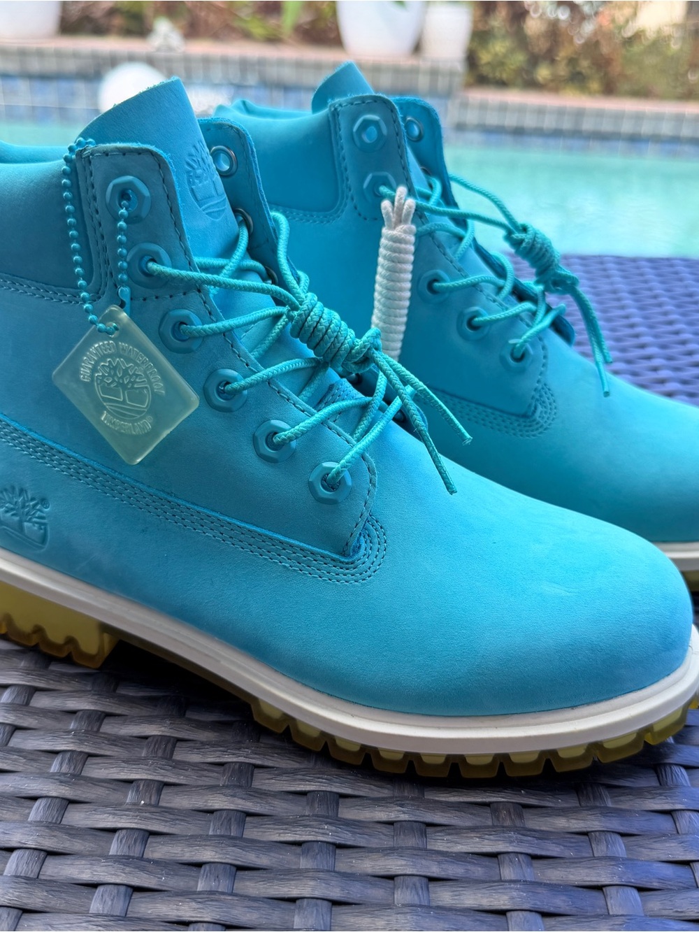 Timberland Women's Teal Nubuck Waterproof Boot US4.5 - Picture 8 of 12